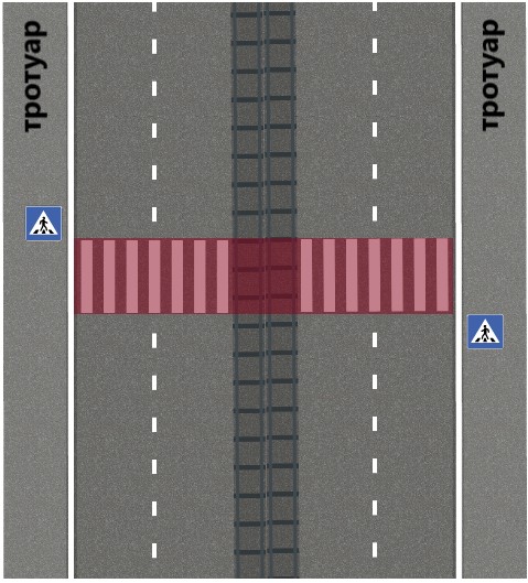 пешеходный переход сколько метров до и после можно переходить
